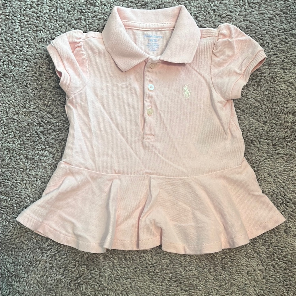 Pink Ralph Lauren Polo Dress with Cap Sleeves